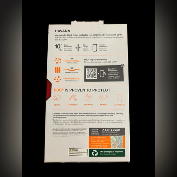 NWT Zagg Gear4 Havana Case for iPhone 13 -Black - Picture 2 of 5